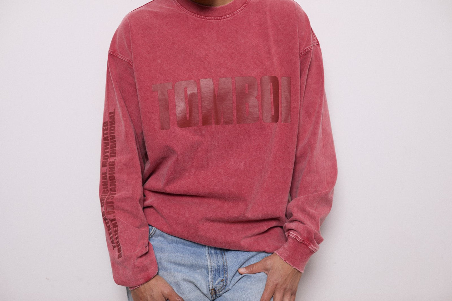 TOMBOI LONG SLEEVE TEE - Red