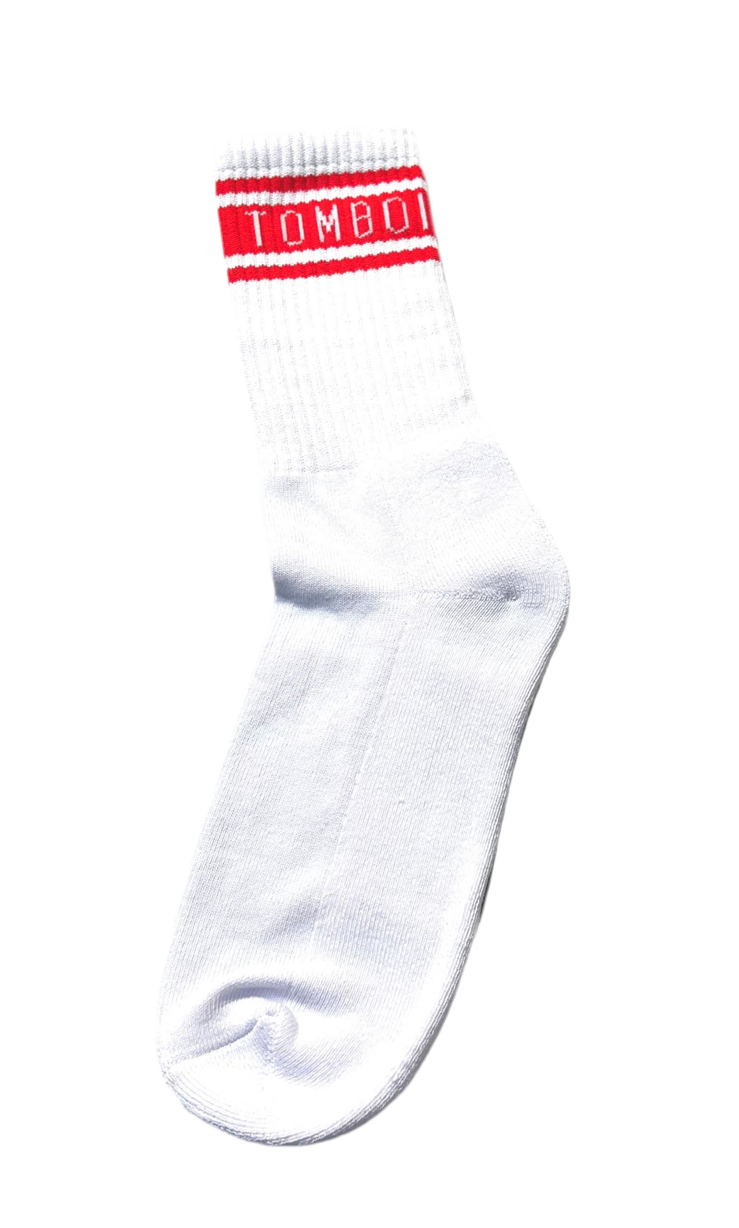 TOMBOI SCHOOL SOCKS - Red/White