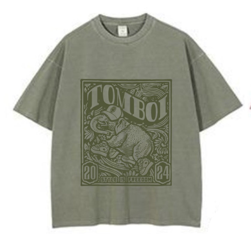 TOMBOI 24” TEE - Olive Green