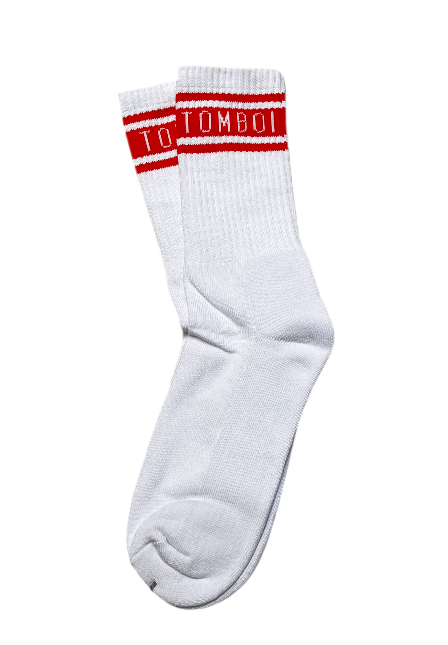 TOMBOI SCHOOL SOCKS - Red/White