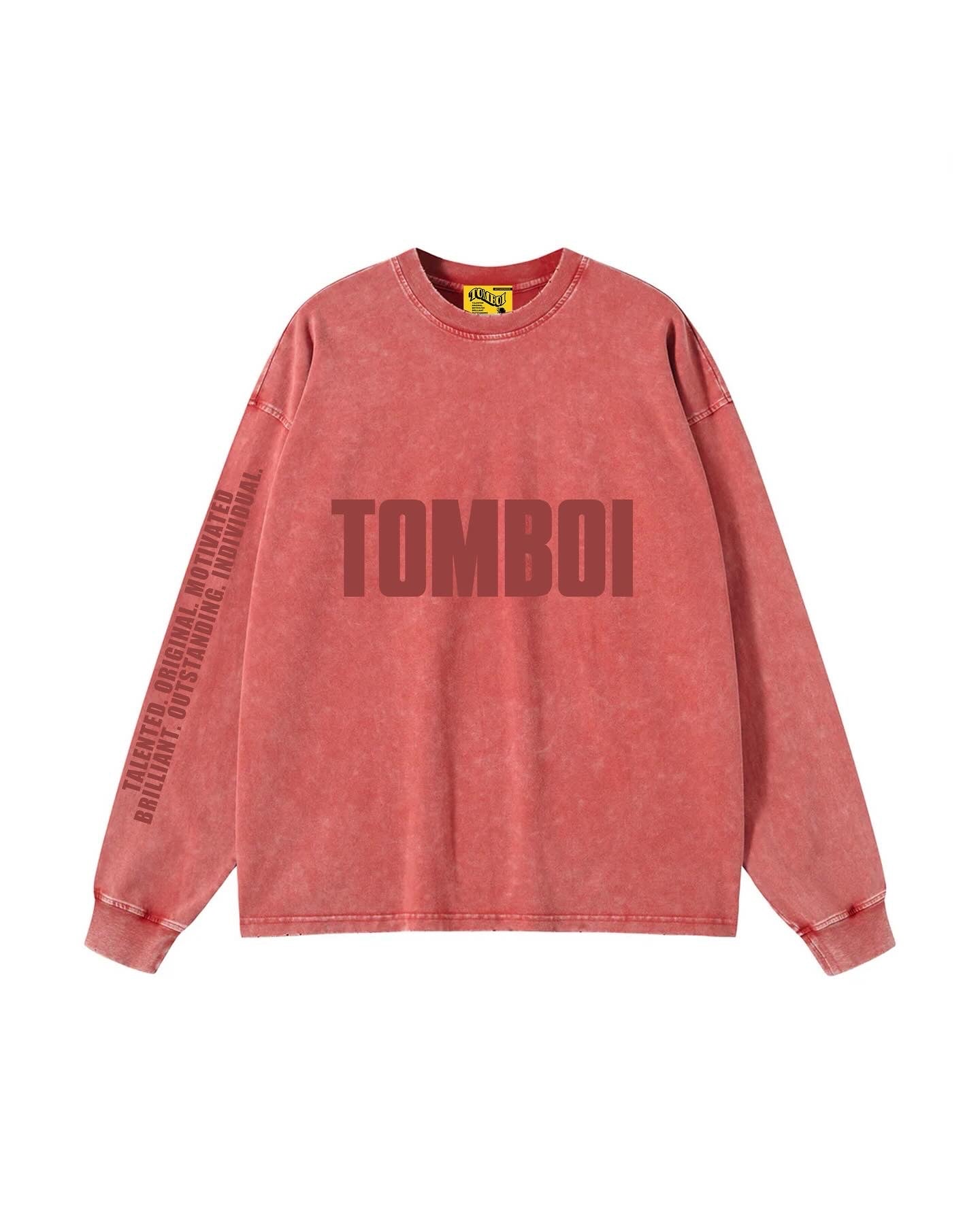TOMBOI LONG SLEEVE TEE - Red
