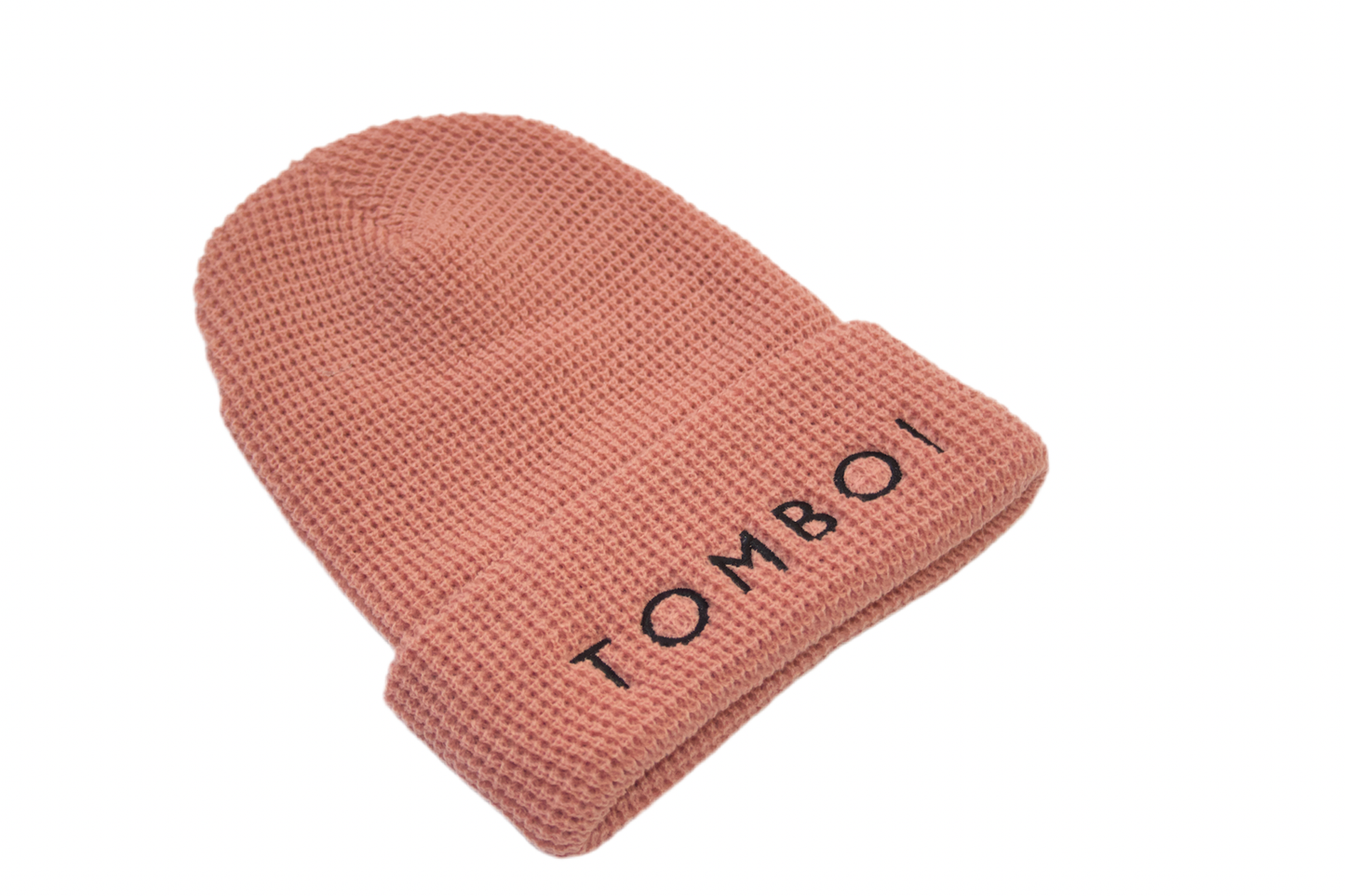 TOMBOI WAFFLE KNIT BEANIE - Pink
