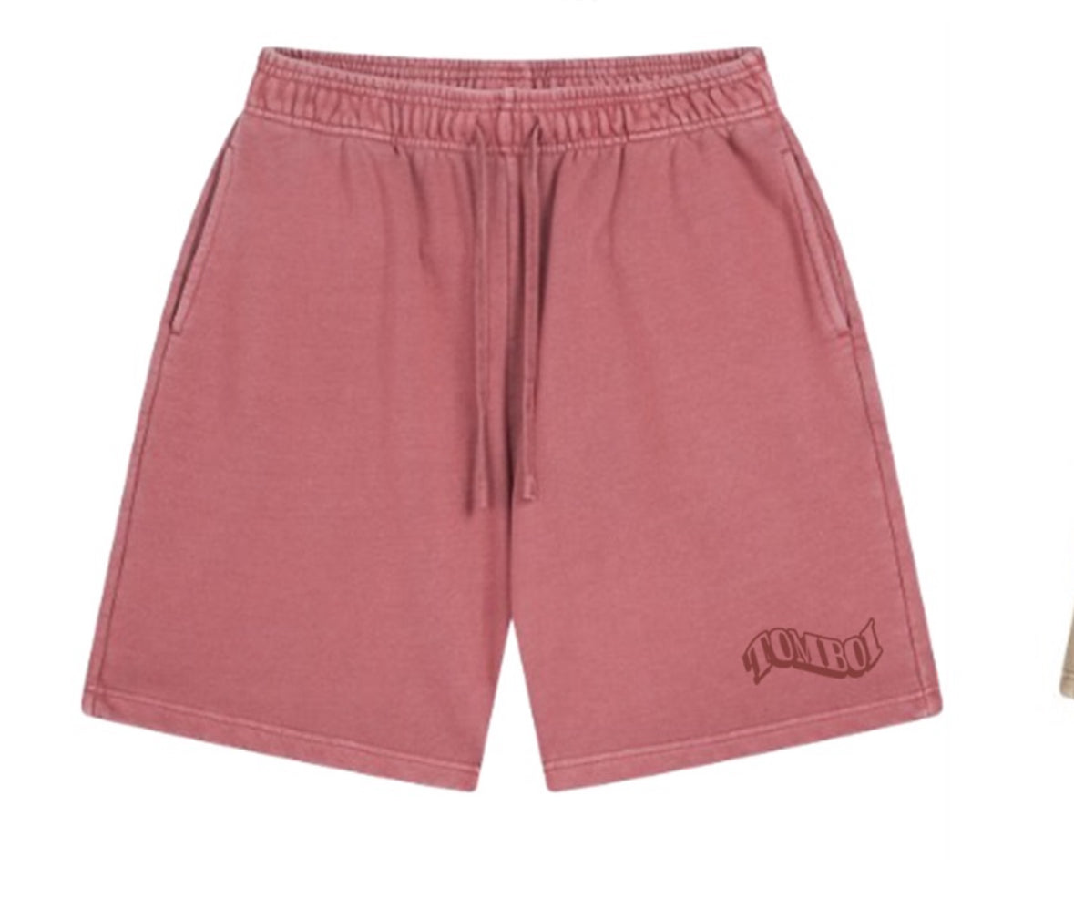 TOMBOI JOGGER SHORTS - Dusty Rose