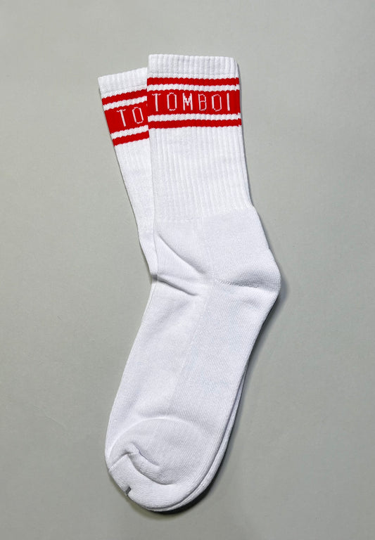 red TOMBOI socks