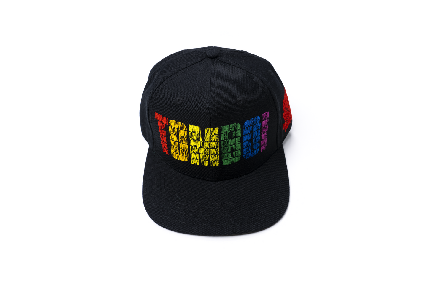 TOMBOI RAINBOW SNAPBACK HAT - Red