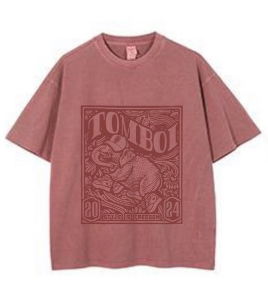 TOMBOI 24” TEE - Dusty Rose