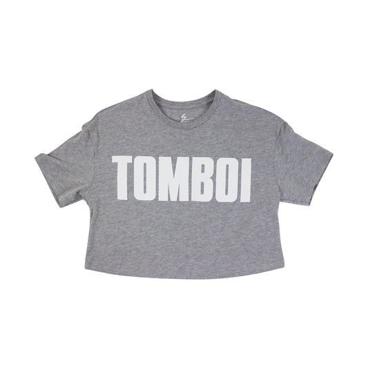 TOMBOI CROP TOP - Gray