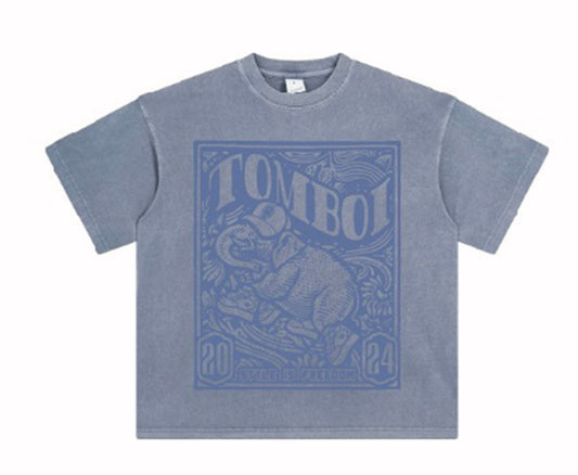 TOMBOI JOGGER TEE - Blue